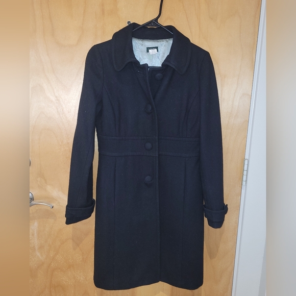 J. Crew Classic Black Trench Coat - Picture 6 of 7